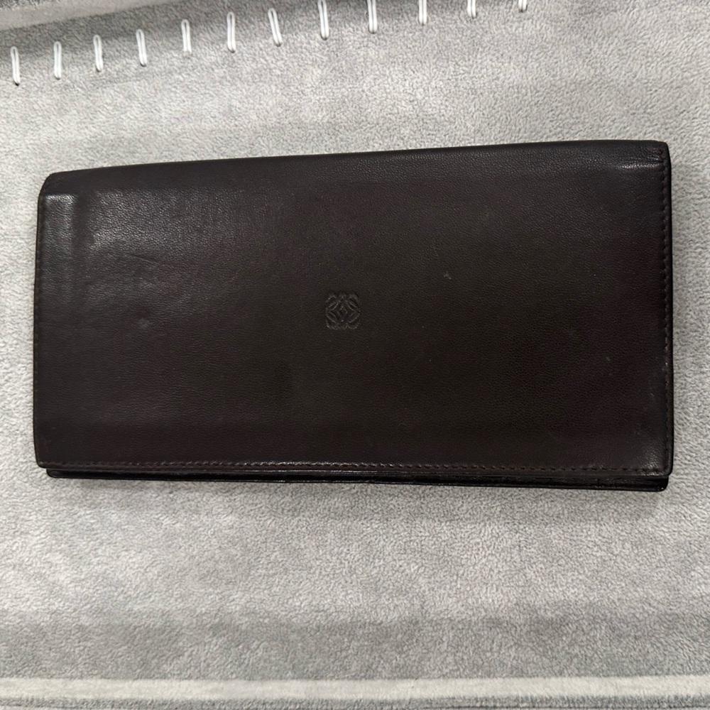 Loewe Black Leather Wallet EUC